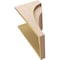 Ekena Millwork 11"W x 11"D x 22"H Wide Helena Rough Cedar Woodgrain TimberThane Corbel, Primed Tan CORUR11X11X22HELRCPR - alternate 2